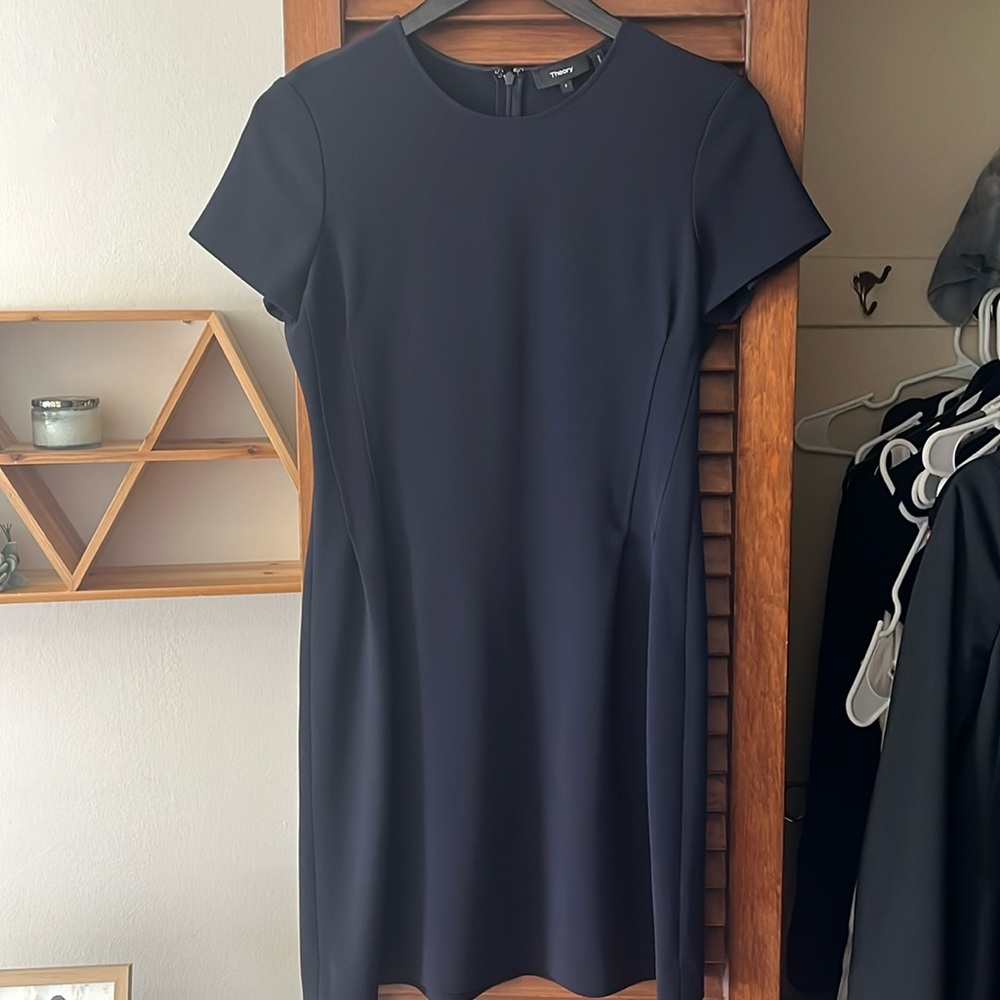 Theory Navy Shift Dress